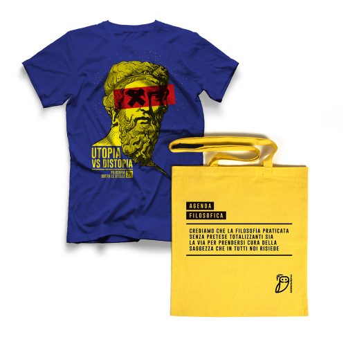 Agenda filosofica - t-shirt Blu+shopper