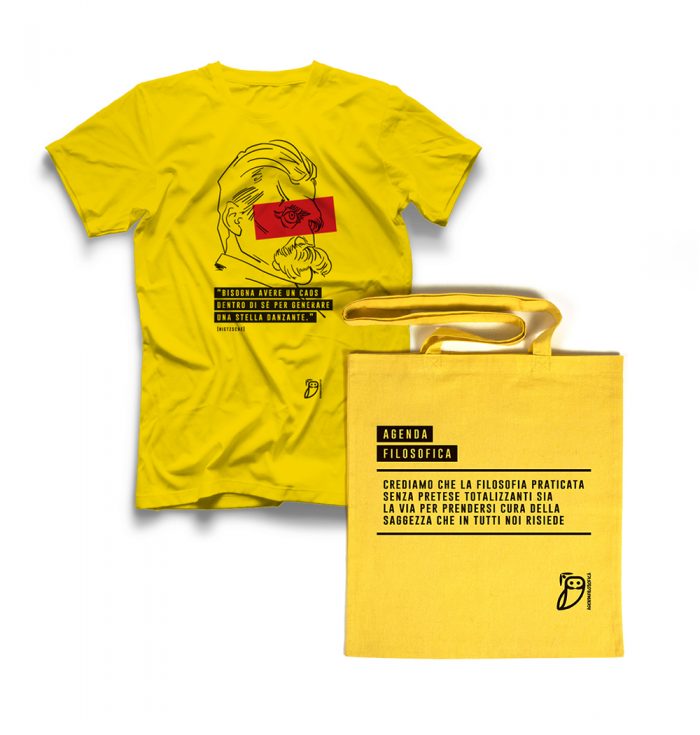 Agenda filosofica - t-shirt Gialla+shopper